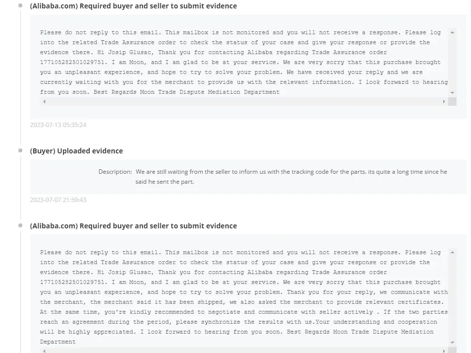 Prodavac se ne javlja