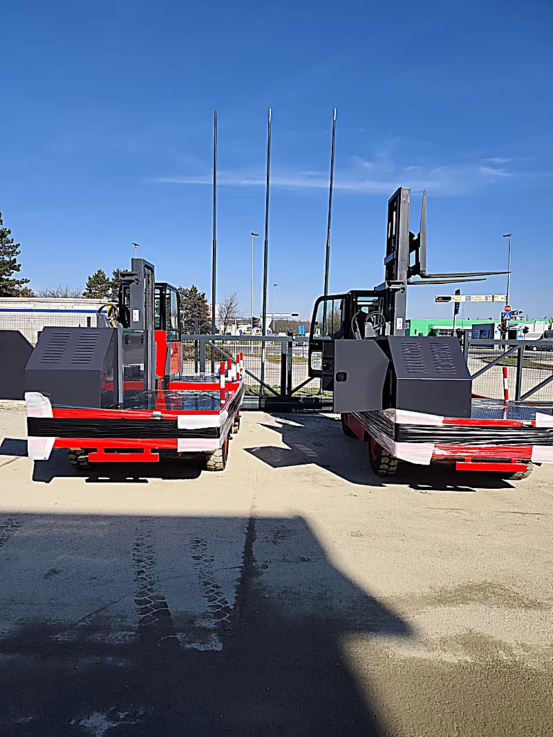 Delivered side loader forklifts