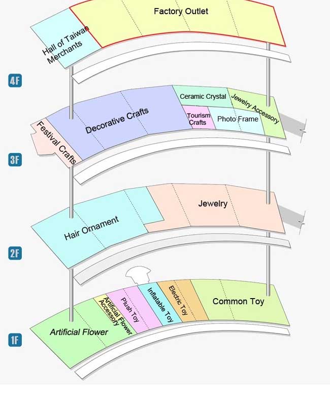 Yiwu District 1 floor and hall layout diagram