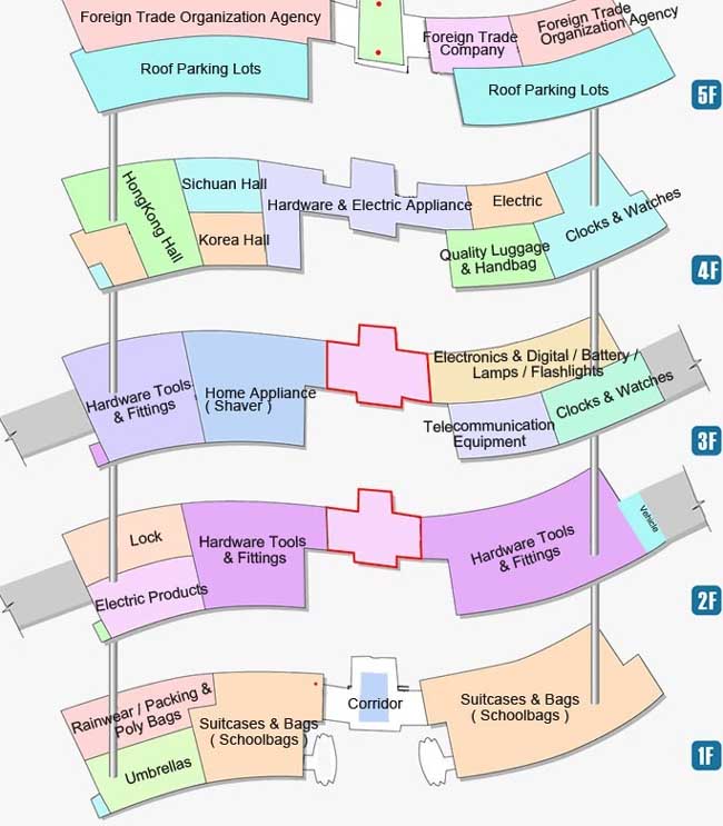 Yiwu District 2 floor and hall layout diagram