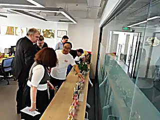 Reviewing product samples as part of supplier selection