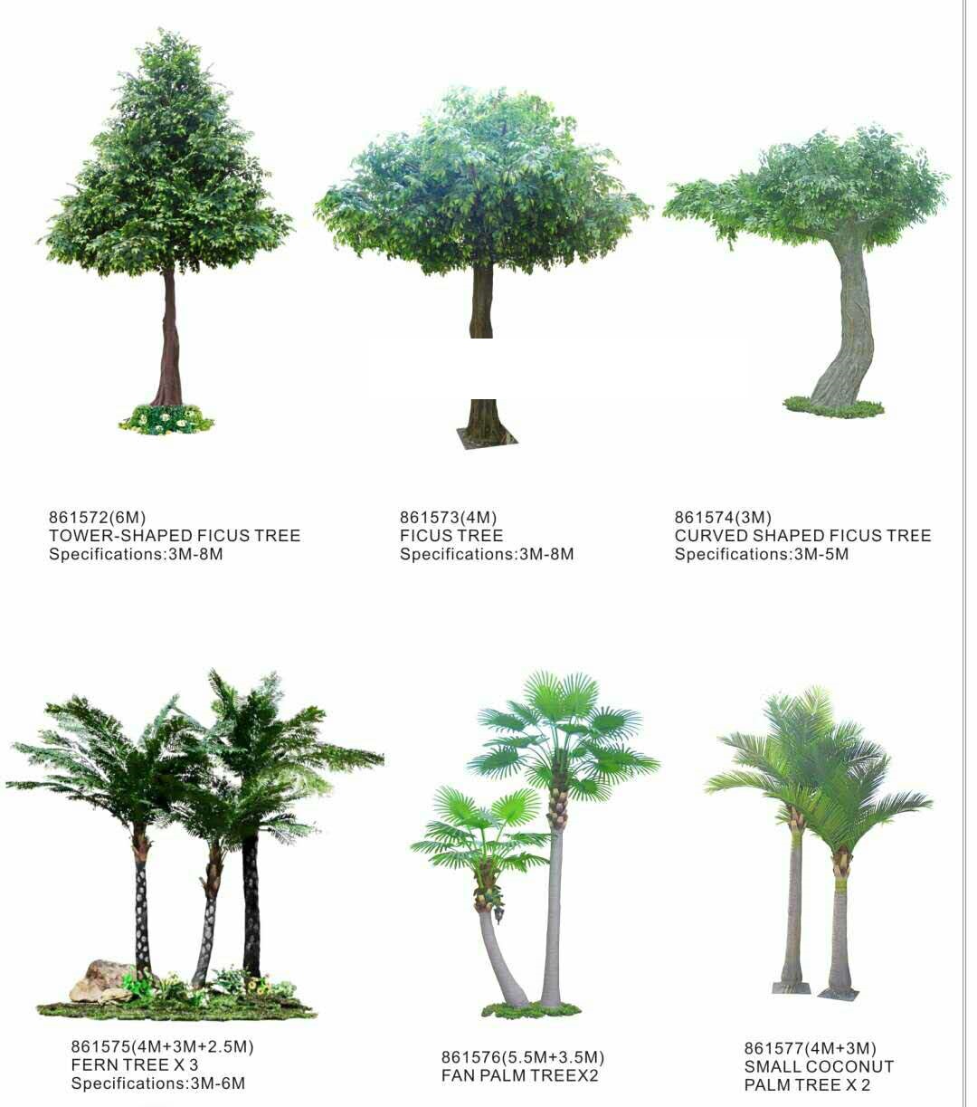 veliko veštačko drveće