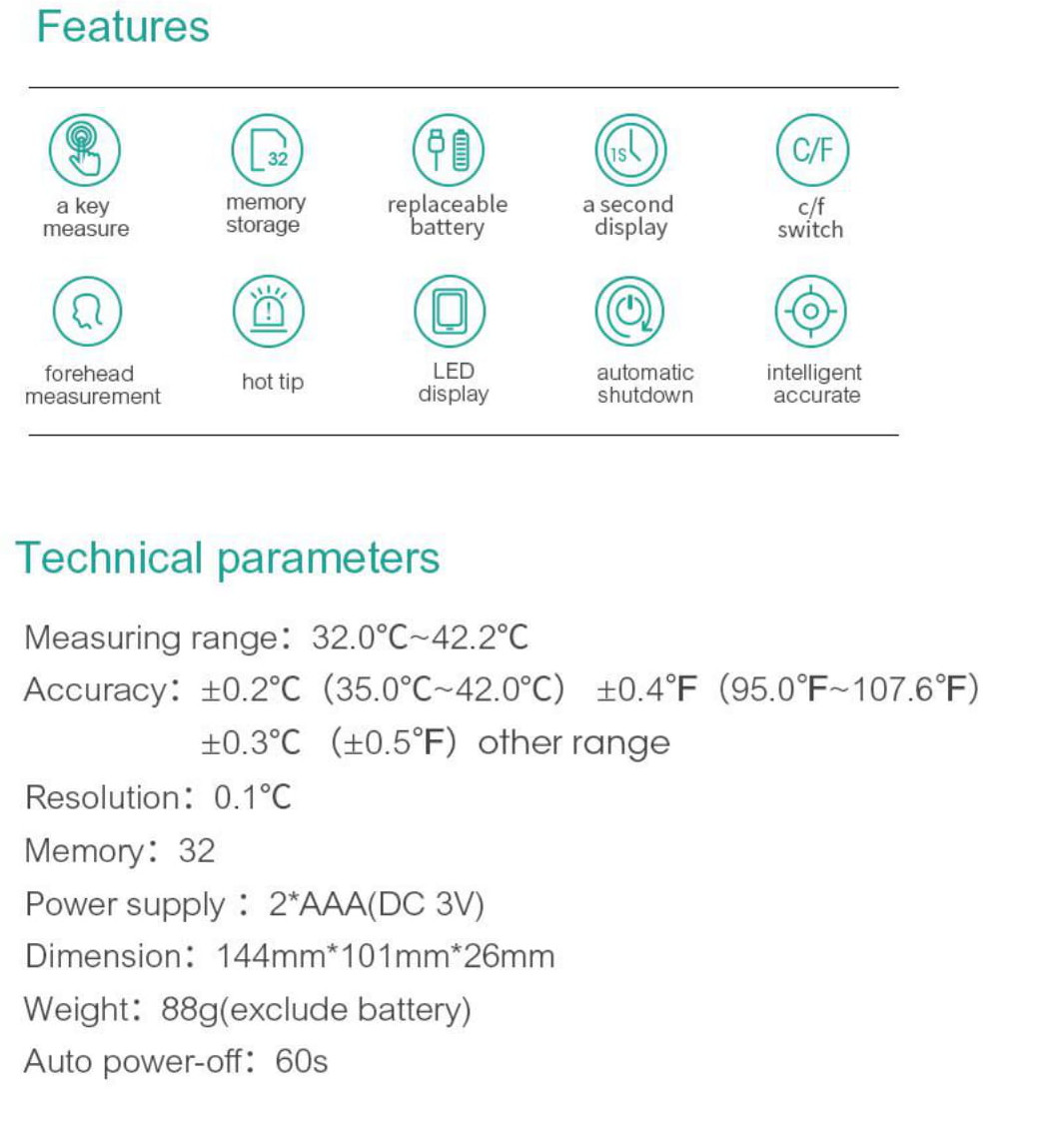 tehničke karakteristike termometra