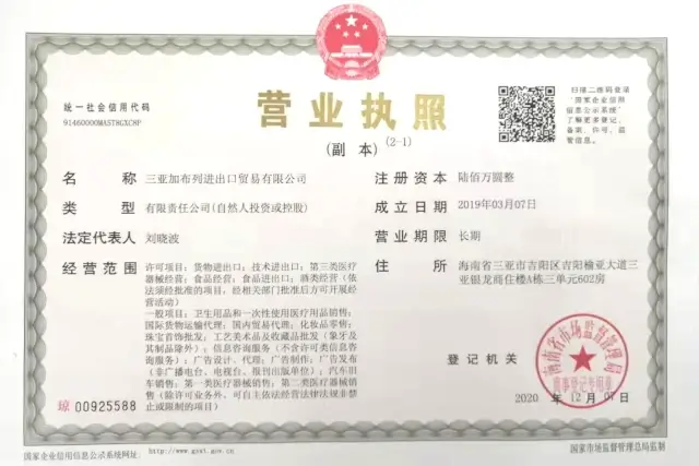 Gabriel Grupa poslovna licenca Guangzhou